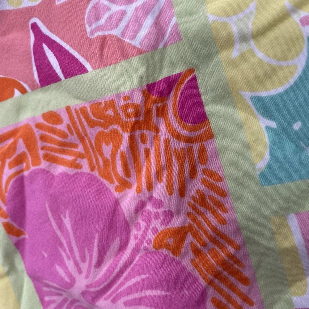 Lilly Pulitzer Dress Girls 6X Pink Floral Patchwork Shift Lined Summer Party